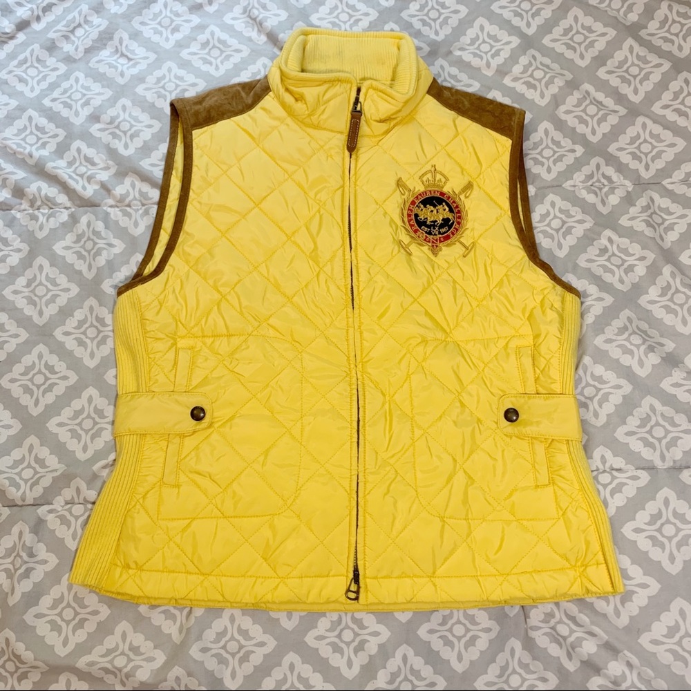 *Sold* Ralph Lauren Sport Yellow Puffer Vest